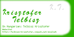 krisztofer telbisz business card